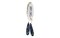 John Bead Earth's Jewels SP Pendant 2 piece Blue, Teardrop 12x46 mm, semi precious beads, synthetic imperial jasper blue, flat back and a drilled hole at the top